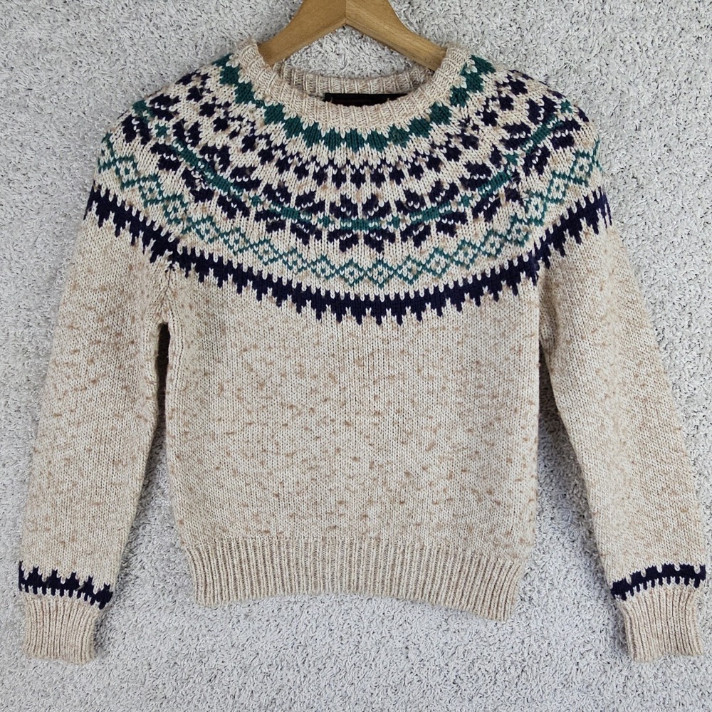 Vintage Exclusive Imports Fair Isle Wool Blend Sweater Womens Size Small